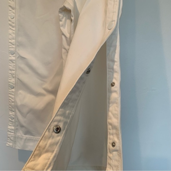 Top shop high waisted white denim crop pants - Picture 5 of 13